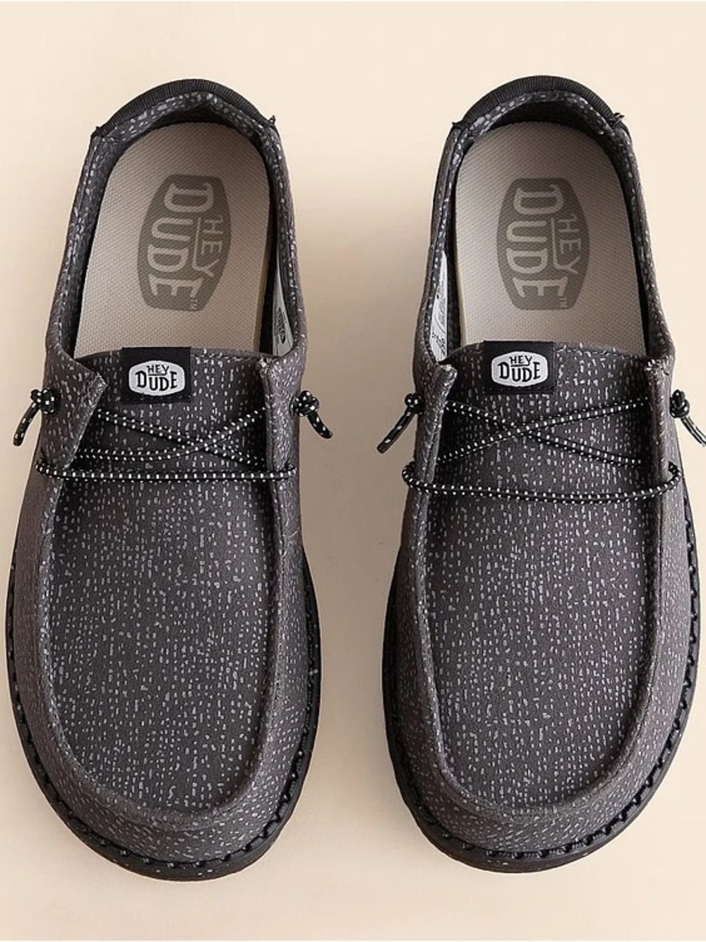 NEW Hey Dude Wendy Fargo Grey Slip On Shoes Size 8